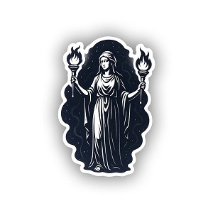 Hecate Greek Goddess Precision Cut Decal