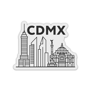 CDMX Ciudad de Mexico Skyline Precision Cut Decal