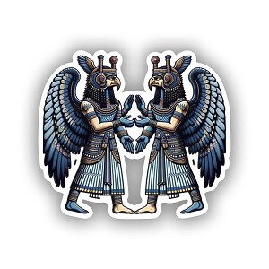 Eagle-Headed Anunnaki Deity Precision Cut Decal