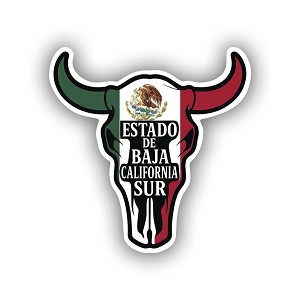 Mexican Bull Skull Precision Cut Decal