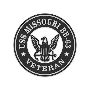 USS Missouri BB-63 Veteran Precision Cut Decal