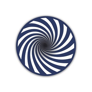 Optical Illusion Spiral  Precision Cut Decal