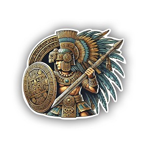 Aztec Warrior Precision Cut Decal