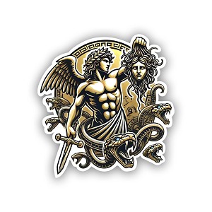 Perseus Greek Mythology Precision Cut Decal