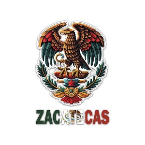 Pride Eagle Zacatecas Mexico  Precision Cut Decal