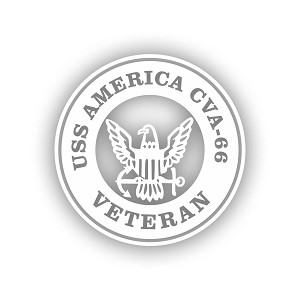 USS America CVA-66 Veteran Precision Cut Decal