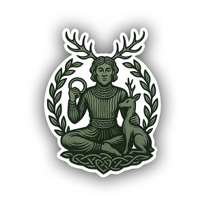 Celtic God Cernunnos  Precision Cut Decal
