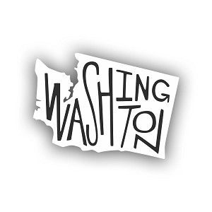 Washington WA State Pride Precision Cut Decal