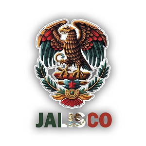 Pride Eagle Jalisco Mexico Precision Cut Decal