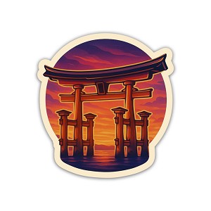 Shinto Torii Gate  Precision Cut Decal