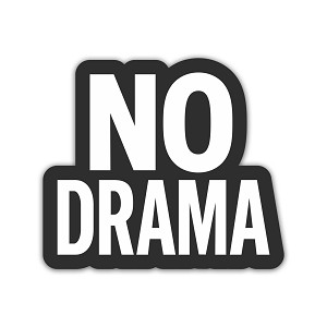 NO Drama  Precision Cut Decal
