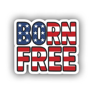 Born Free Precision Cut Decal