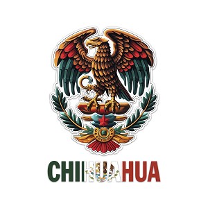 Pride Eagle Chihuahua Chih Mexico Patriotic Precision Cut Decal