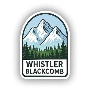 Whistler Blackcomb Mountain Snowy Peaks Precision Cut Decal