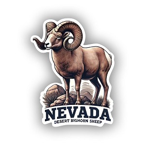 Nevada Desert Bighorn Sheep  Precision Cut Decal