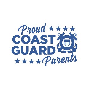 Proud Coast Guard Parents  Precision Cut Decal