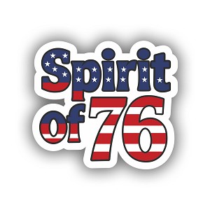 Spirit of 76 American Flag  Precision Cut Decal 