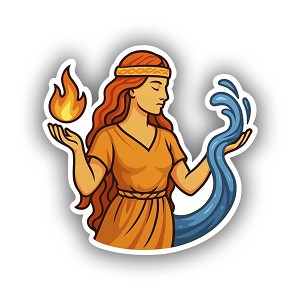 Celtic Goddess Brigid  Precision Cut Decal