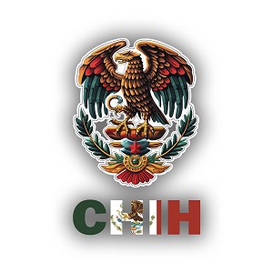 Pride Eagle Chihuahua Chih State Mexico Patriotic  Precision Cut Decal