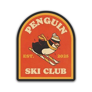 Penguin Ski Club  Presicion Cut Decal