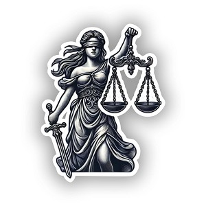 Lady Justice  Presicion Cut Decal
