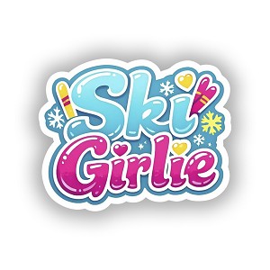 Ski Girlie Fun Presicion Cut Decal