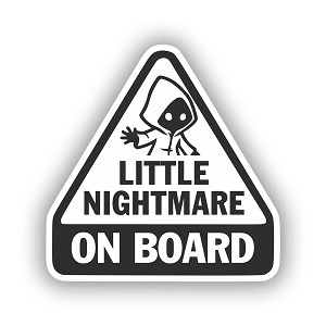 Little Nightmare On Board Presicion Cut Decal 