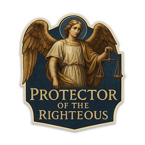 Classic Renaissance-Style Archangel Michael  Precision Cut Decal