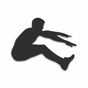 Long Jump Precision Cut Decal