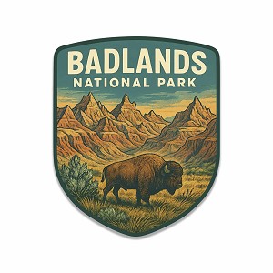 Badlands National Park Sticker (Peel N' Stick)