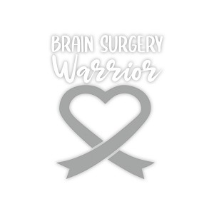 Brain Surgery Warrior Survivor Cancer Ribbon Precision Cut Decal