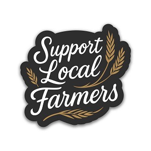 Support Local Farmers Precision Cut Decal
