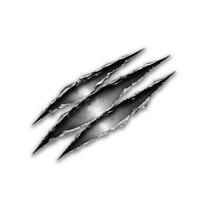 Claw Scratch Marks Tearing Through Paint Illusion Precision Cut Decal