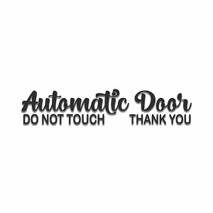 Automatic Door Precision Cut Decal