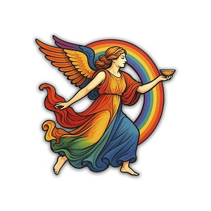 Greek Goddess Iris Rainbow Messenger Precision Cut Decal