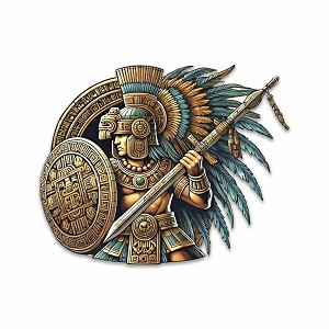 Aztec Warrior  Precision Cut Decal