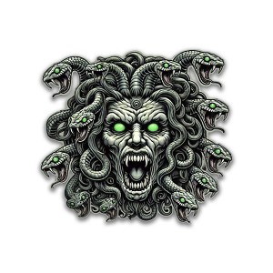 Medusa Gorgon Greek Mythology  Precision Cut Decal