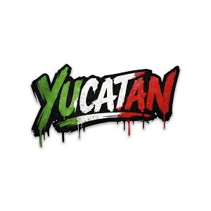 Yucatan Graffiti Brush Lettering Precision Cut Decal