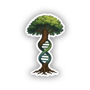 Tree Trunk DNA Helix Presicion Cut Decal