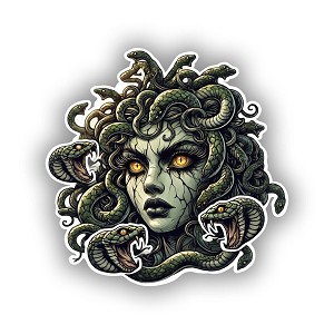 Intense Transformation Medusa Gorgon  Presicion Cut Decal