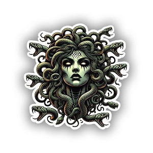 Medusa The Gorgon  Presicion Cut Decal