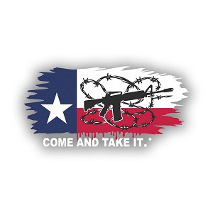 Come and Take It Texas Gun  Precision Cut Decal