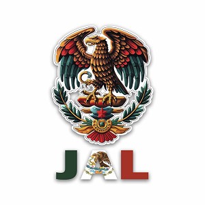 Pride Eagle Jalisco JAL State Mexico  Precision Cut Decal