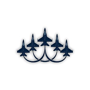 Military Jets Formation Precision Cut Decal