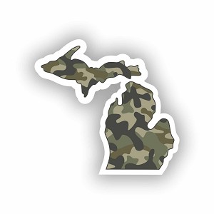 Michigan Camo Pattern Precision Cut Decal