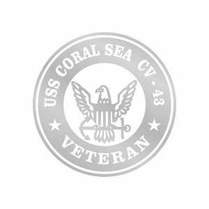 USS Coral SEA CV-43 Veteran  Precision Cut Decal
