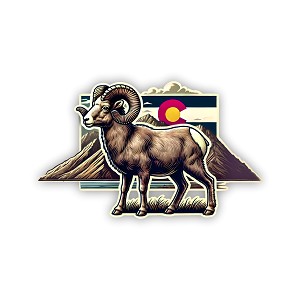 Colorado Bighorn Sheep  Precision Cut Decal
