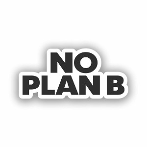 NO Plan B Precision Cut Decal
