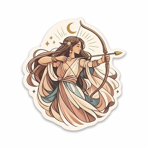 Goddess Huntress  Precision Cut Decal