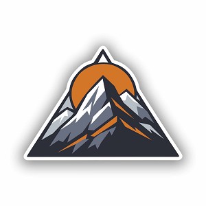 Mountain  Precision Cut Decal